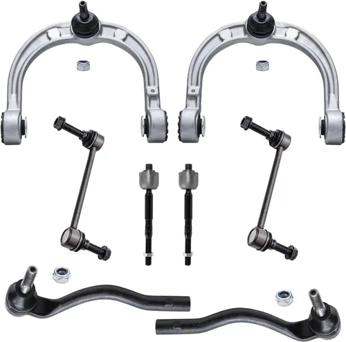 Vista 215 de Detroit Axle - Kit de brazos de control de extremo de 8 piezas para Toyota 2001-2003 Highlander 2002-2003 Camry Lexus ES300, 2 conjuntos de brazos