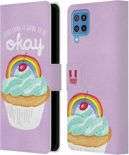 Vista 265 de Head Case Designs Assortment Cupcakes Happiness Leather Wallet Case Compatible with Samsung Galaxy A07 4G Surtido