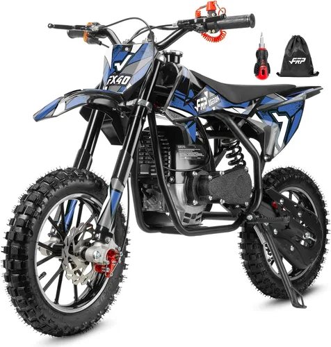 Vista 12 de FRP FX40 - Bicicleta de motocross a gas para adolescentes, 40 cc, 4 tiempos Púrpura