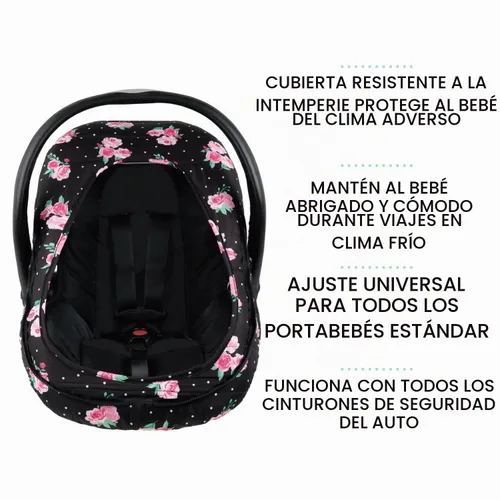 Vista 3 de The Peanutshell Funda de asiento de automóvil – Fundas protectoras para bebé, accesorios fáciles de limpiar, resistente a la intemperie, asiento