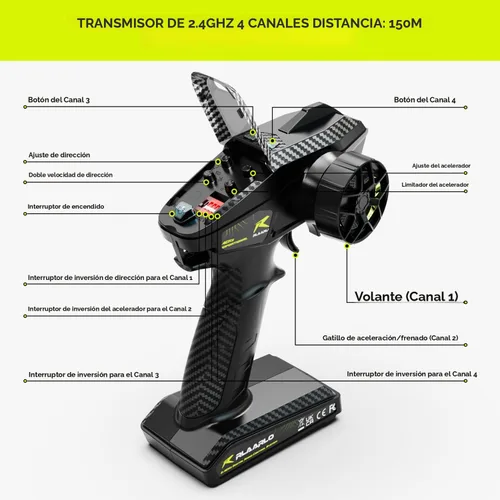Vista 6 de AMORIL 1/10 RTR - Autos RC rápidos sin escobillas para adultos, camión monstruo eléctrico todoterreno de 50 mph, impermeable, de alta velocidad