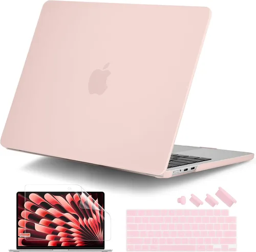 Vista 20 de DONGKE Funda para MacBook Air de 15 pulgadas M5 M4 M3 M2 (2026-2023) A3448 A3241 A3114 A2941, cubierta protectora rígida compatible con Touch ID