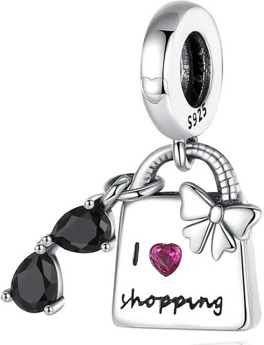Vista 7 de PICKBEAU S925 Sterling Silver Charms Bracelet Necklace Keychain Sunglasses Bag Butterfly Sunflower Charm Beads DIY Jewelry Gifts For Women