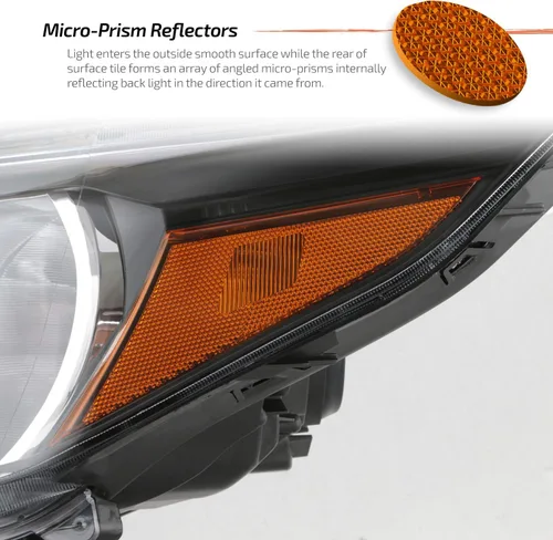 Vista 6 de AKKON - Compatible con Honda CR-V 2012 2013 2014 [tipo halógeno] repuesto de faro delantero izquierdo negro