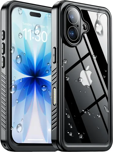 Vista 33 de SPIDERCASE Funda impermeable para iPhone 12 Pro Max, lente integrada y protector de pantalla, protección completa resistente, 12 pies, a prueba