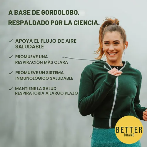 Vista 5 de Betterbrand - Gomitas de gordolobo de apoyo respiratorio, 2000 mg, sabor a pera