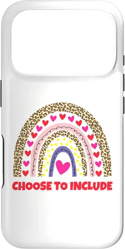 Vista 30 de Choose to Include Leopard Rainbow Special Needs Awareness Case for iPhone 17