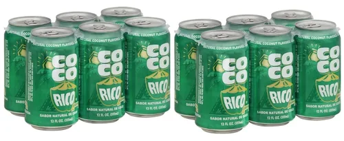 Vista 3 de Coco Rico Soda de Coco (Paquete de 6), lata de 12 fl oz / 355 ml