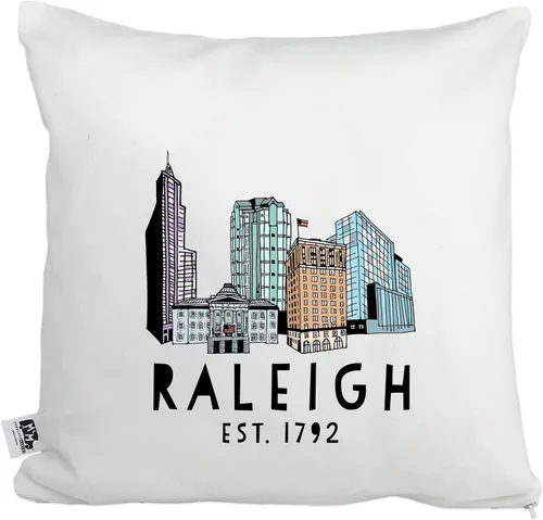 Vista 9 de Moonlight Makers, AVL, Asheville North Carolina, Decorative Pillow Case, 100% Cotton Canvas Pillowcase, Farmhouse Decor, Gift for Home, Funny Design
