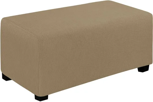 Vista 33 de Easy-Going Funda Elástica para Otomana Taburete de Almacenamiento Plegable Protector de Muebles Funda Rectangular Suave con Parte Inferior Elástica