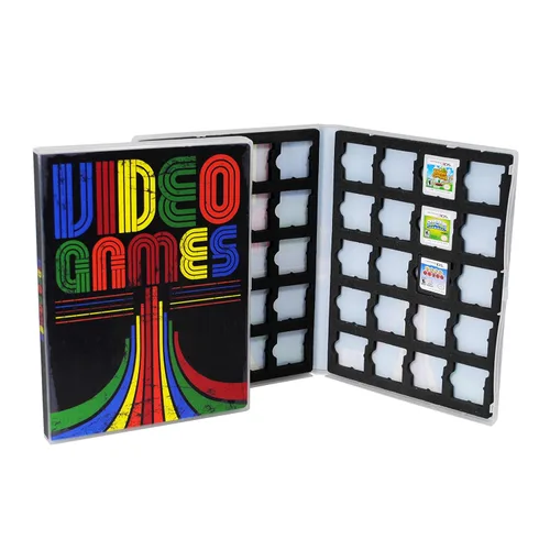 Vista 5 de UniKeep Game Case for Nintendo 3DS Cartridges - Holds 40 Games (Retro Black)