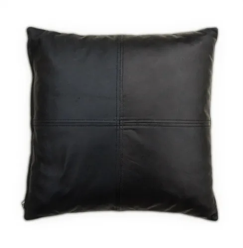Vista 2 de Funda de almohada de piel de cordero auténtica, funda de almohada de cuero de lujo, moderna, bohemia, decoración del hogar de granja, dormitorio