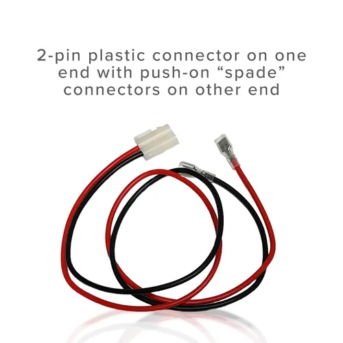 Vista 3 de AlveyTech Arnés universal de cableado de batería de 10 pulgadas, 2 pines, 600 V, 14 AWG, cable de repuesto para minimoto, Mega Moto, Pulse, Scooter