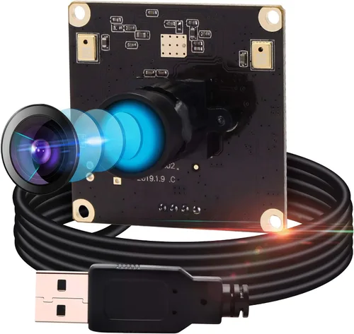 Vista 8 de Cámara USB de gran angular de 13 MP con micrófono para computadora 100 grados sin distorsión lente webcam mini UVC USB2.0 PC cámara industrial video