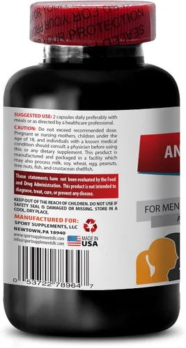 Vista 3 de Cápsulas de ácido fólico - Anti Gray Hair - Canas lejos, productos naturales para el crecimiento del cabello, suplementos para el crecimiento