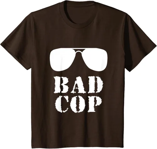 Vista 47 de Bad Cop Funny Police - Camiseta a juego para padre e hijo, Negro, S