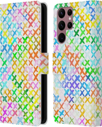 Vista 274 de Head Case Designs Officially Licensed Ninola Brushstrokes Multi Colorful Leather Wallet Case Compatible with Samsung Galaxy A07 4G
