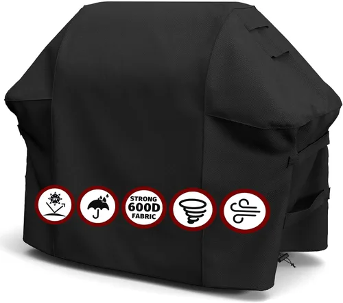Vista 12 de SHINESTAR Funda para parrilla al aire libre, se adapta a Weber Spirit 200 y Spirit II 200 parrilla de gas 600D Oxford resistente a prueba de agua