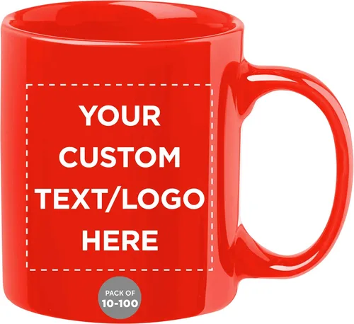 Vista 39 de Tazas de café de cerámica personalizadas para el Día del Padre, 11 onzas, juego de 10/50/100, paquete personalizado a granel, juego de tazas de café