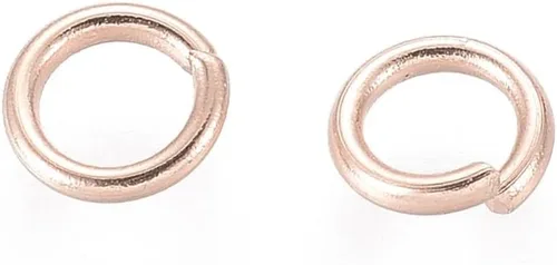 Vista 61 de HDSupplies 100 piezas - 4mm de argollas de acero inoxidable 304 de tono negro - Calibre 22 (espesor de 0.6mm)