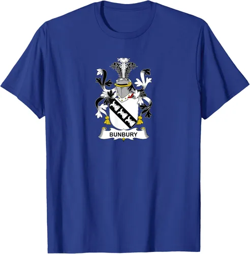 Vista 12 de Bunbury Coat of Arms - Camiseta con escudo familiar Negro