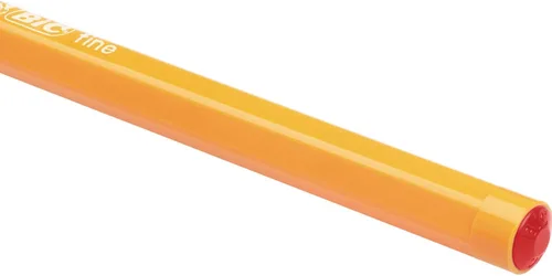 Vista 4 de BIC Bolígrafos finos naranjas punta fina 0031in tinta roja caja de 20 bolígrafos de escritura con tinta de larga duración