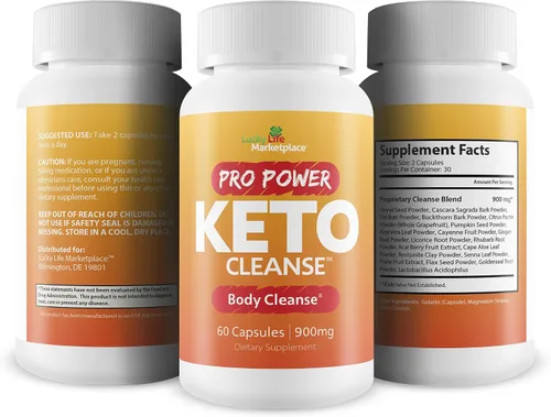 Vista 4 de PRO Power Keto Cleanse – Limpieza corporal a base de plantas con probióticos – Limpieza cetogénica para ayudar a los niveles saludables de cetonas