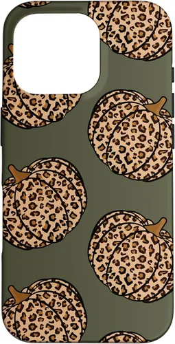 Vista 20 de Leopard Pumpkin Fall Autumn Olive Green Case for iPhone 17