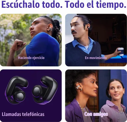 Vista 4 de Auriculares Bose Ultra Open Bluetooth, auriculares True Wireless con OpenAudio para conciencia, diseño de clip para comodidad, audio envolvente