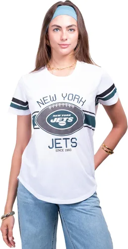 Vista 28 de Ultra Game Women's NFL Official Soft Mesh Varsity Stripe T-Shirt