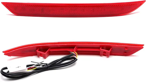 Vista 9 de iJDMTOY OE-Spec Luces Reflectoras LED Completas de Parachoques Inferior con Lente Roja Compatible con Honda Accord Sedán 2016-2017, Funcionan como