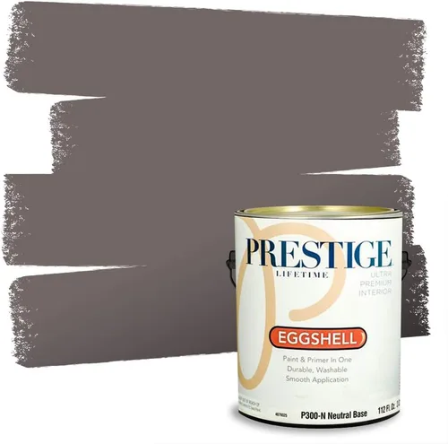 Vista 141 de PRESTIGE Paints - Pintura interior e imprimación en uno, 1 galón, cáscara de huevo, pimienta envejecida