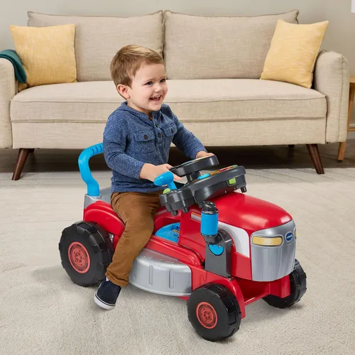 Vista 5 de VTech Tractor y Cortacésped de Juguete con Asiento para Andar