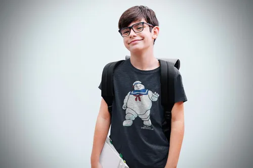 Vista 3 de The Real Ghostbusters - Camiseta juvenil de la serie animada Mr Stay Puft 2