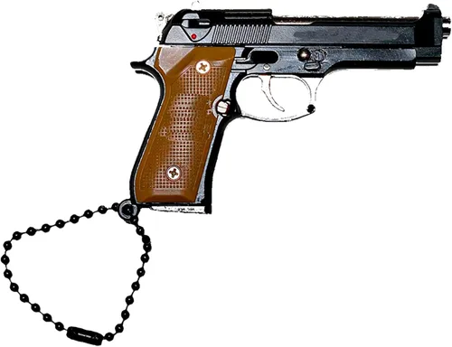 Vista 2 de Mini llavero de pistola de metal mini pistola Beretta M9 mini pistola Beretta M9 pistola táctica mini pistola de llavero mini pistola del ejército