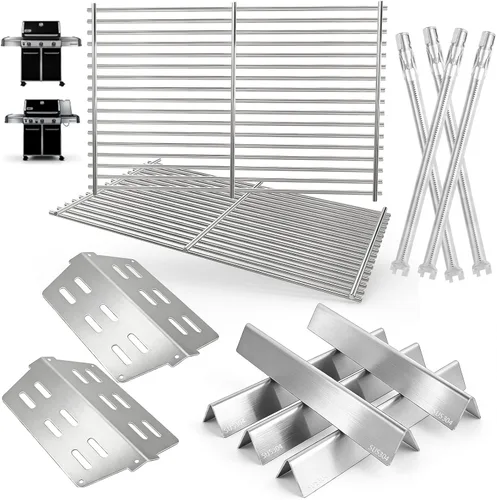 Vista 11 de Kit de Piezas de Parrilla para Weber Genesis 300 310 330 Piezas de Parrilla para Weber Genesis E330 E310 S310 S330 EP330 EP310 S320 E320 Piezas