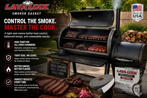 Vista 2 de LavaLock® Junta de repuesto de alta temperatura para parrilla Vision 1 x 1/4 de grosor extra Tamaño correcto