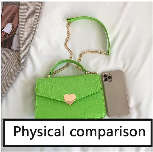 Vista 5 de Bolsos cruzados para mujer de cuero acolchado bolso de hombro con asa superior, bolso de mano lindo bolso de hombro