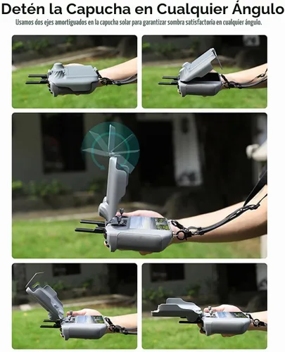 Vista 3 de 2 en 1 controlador RC cubierta protectora parasol compatible con DJI RC control remoto para Mini 3/Mini 3 Pro/Air2S/Mavic 3/Mavic 3 Classic Drone