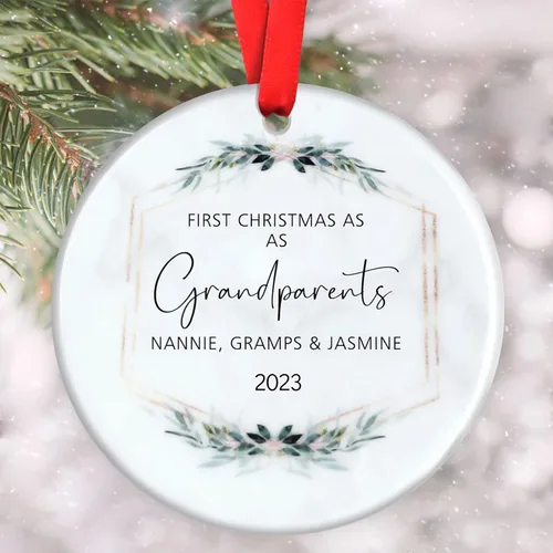 Vista 24 de Adornos familiares personalizados, adorno de Navidad familiar, decoración del hogar de Navidad, regalos de Navidad para la familia, adornos de árbol