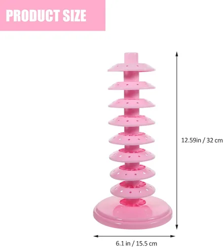Vista 2 de Hemoton Soporte ajustable de múltiples niveles para piruletas de material de PP para bodas, fiestas, tiendas, exhibiciones decorativas de mesa