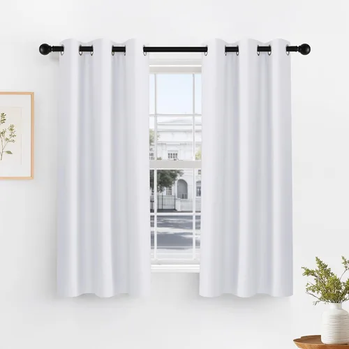 Vista 37 de PONY DANCE Cortinas para Autocaravana de 24 pulgadas de Largo, Cortinas Cortas para Baño y Cocina, Mini Cortinas de Privacidad para Camper