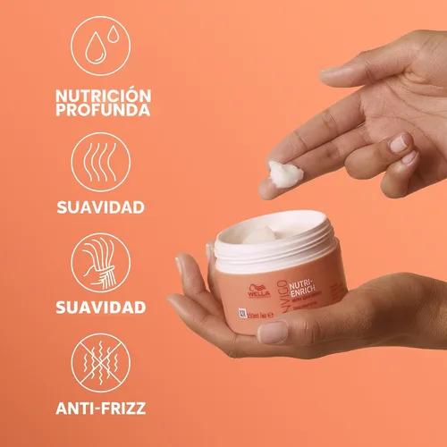 Vista 6 de Wella Professionals Invigo Nutri-Enrich Mascarilla Nutritiva e Hidratante Profunda Para Cabello Seco Dañado oz