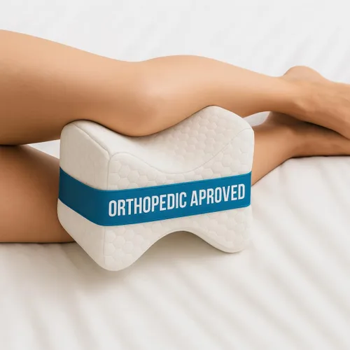Vista 2 de Almohada ergonómica separadora de rodilla, espuma viscoelástica, forma anatómica