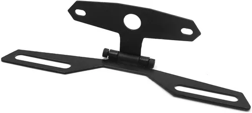 Vista 3 de uxcell Soporte universal para placa de matrícula plegable ajustable para motocicleta