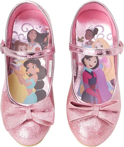 Vista 5 de Disney Princess Shoes - Zapatos de tacón bajo con purpurina Mary Jane niñoniña pequeña