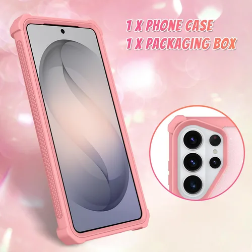 Vista 559 de Bonoma - Funda compatible con Samsung Galaxy S21 Plus, diseño de corazón con purpurina, color rosa Support for MagSafe, Plating Magnetic Case TPU