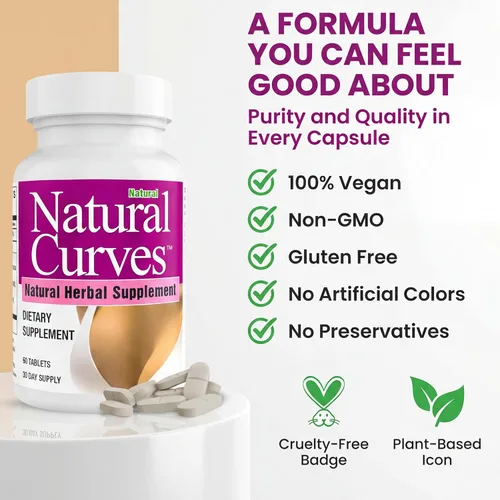 Vista 6 de Suplemento en pastillas para aumentar el tamaño de los senos de Natural Curves Biotech; aumento del tamaño de los senos; palma enana americana