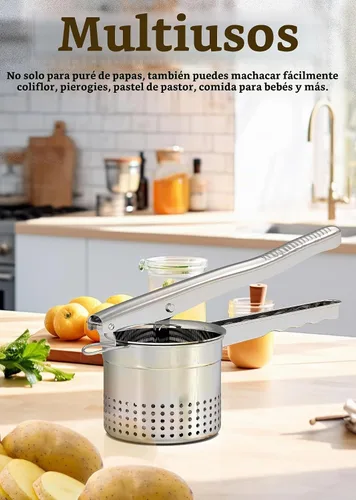 Vista 5 de Livilord - Ricer para patatas, acero inoxidable 18/10, mango ergonómico