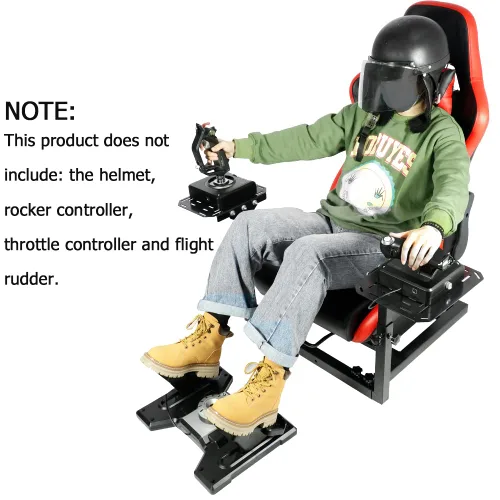 Vista 4 de Supllueer Flight Games JoystickHotas Mount with Seat fit Thrustmaster A10C Hotas Warthog Logitech X56 X52 Honeycomb Flight Simulation Controller,NO